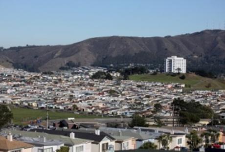 Description: Description: Description: Description: Rooftops in Daly City, California.